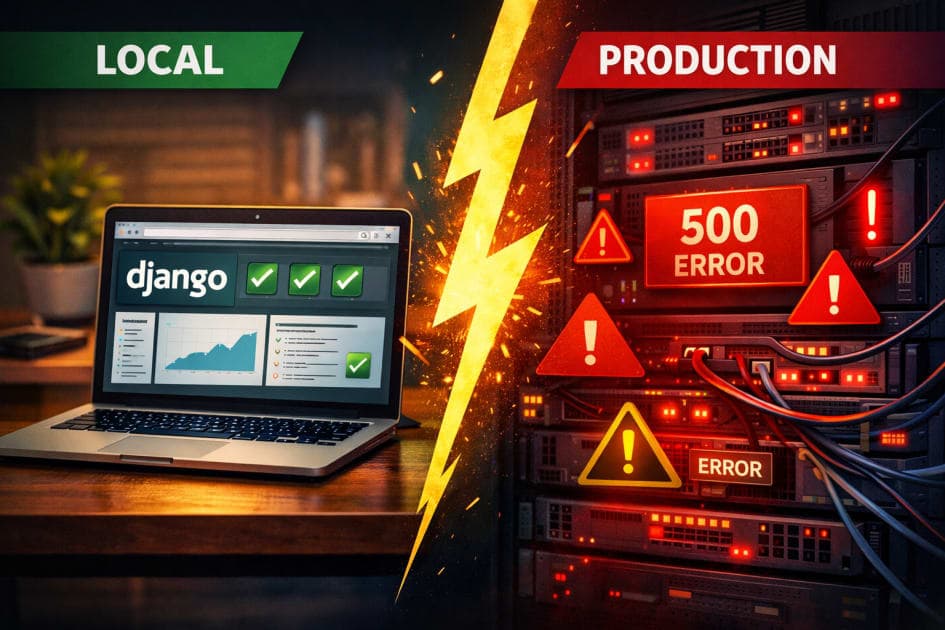Why Django Works Locally but Breaks in Production (And How to Fix It Properly)