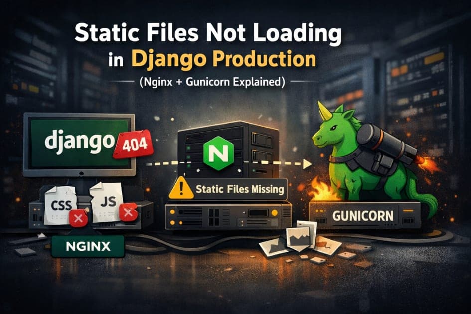 Static Files Not Loading in Django Production (Nginx + Gunicorn Explained)