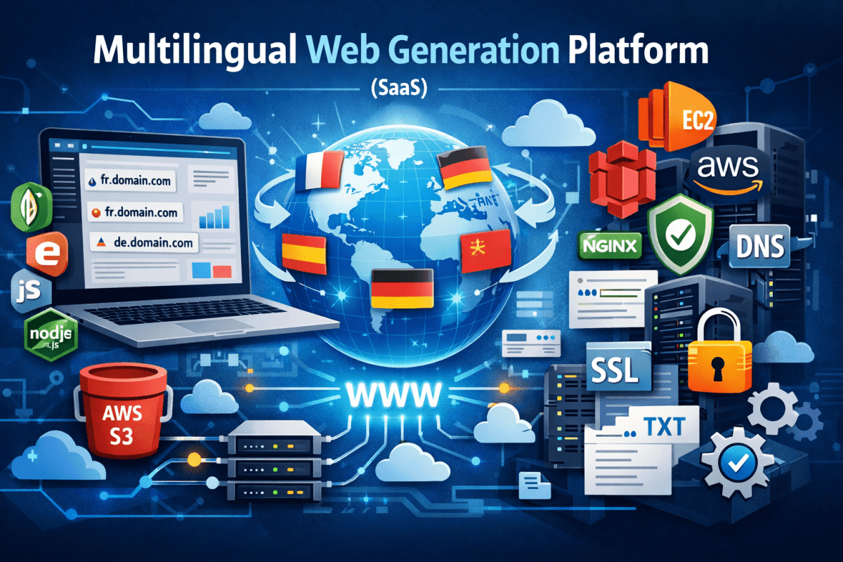 Multilingual Web Generation Platform (SaaS)