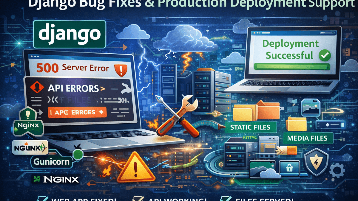 Django Bug Fixes & Production Deployment Support
